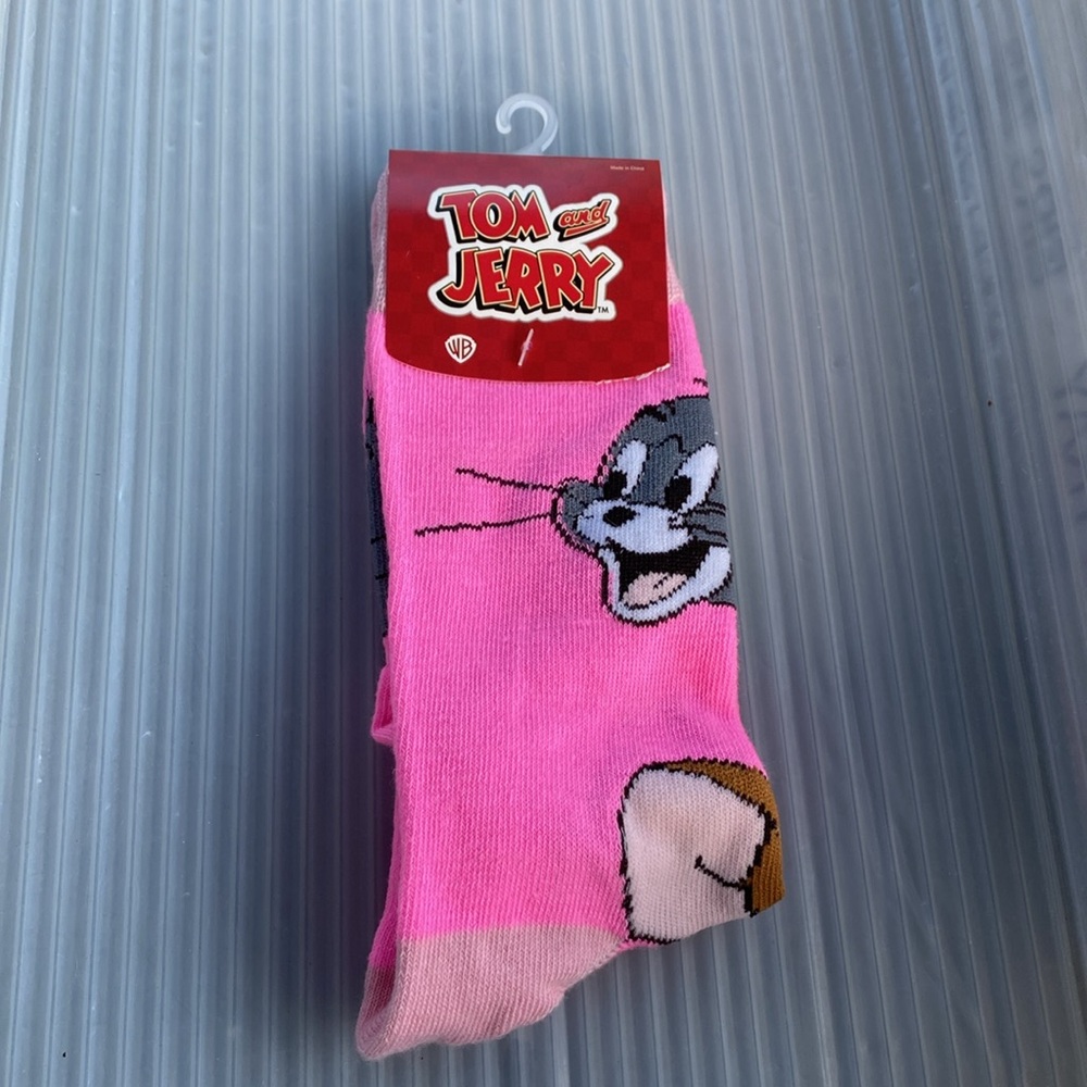 Tom & Jerry pink socks